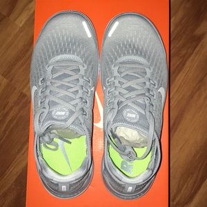 Grey Nike Free Run Shoes